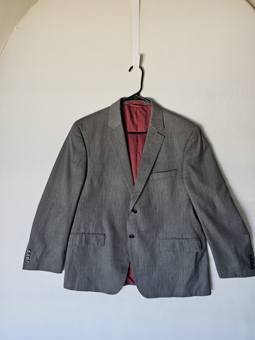 IZOD Macy's Men's Grey 2-Button Blazer Suit Jacket Size 44S